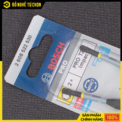 Bộ 2 Đầu Vặn Vít Ngắn Bosch T10 – 55mm – 2608522528 – Hàng Chính Hãng Có VAT