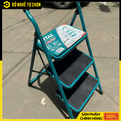 Thang Xếp 3 Bậc Đa Năng Total THLAD09031 – Gọn Nhẹ, Chắc Chắn, An Toàn Khi Sử Dụng - Hàng Chính Hãng, Có VAT