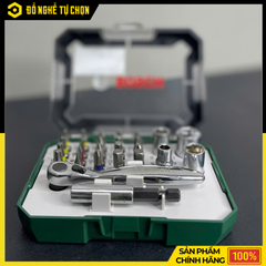 Bộ Vặn Vít Bosch 26 Món 2607017322 – Đa Năng – Kèm Cần Siết, Đầu Từ & Đầu Chuyển – Hàng Chính Hãng Có VAT