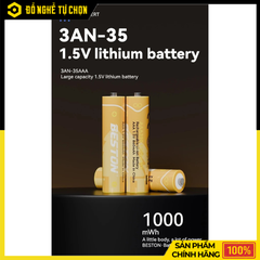 Hộp 4 Viên Pin Sạc AAA Lithium 1.5V - 3AN-35 – Dung Lượng 1300mWh – Điện Áp Ổn Định – Hàng Chính Hãng Có VAT
