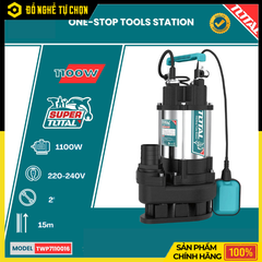 Máy Bơm Chìm Nước Thải 1100W Total TWP7110016 – Công Suất Lớn, Bơm Mạnh, Bền Bỉ Vượt Trội – Hàng Chính Hãng, Có VAT