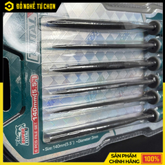Bộ 6 giũa sắt (140mm) hiệu Total THT91462