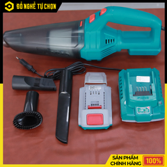 Máy Hút Bụi Cầm Tay Total TVLI20126 – Pin Lithium 20V – Bình 0.5L – Hút Mạnh >9kPa – Có Pin & Sạc – Hàng Chính Hãng Có VAT