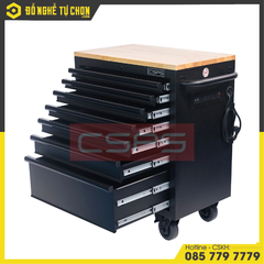 Tủ Dụng Cụ CSPS 76cm - 07 Hộc Kéo Tay Cầm Màu Đen
