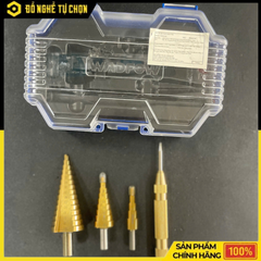 Bộ 4 mũi khoan tháp - Hiệu Wadfow - Model: WJD3404