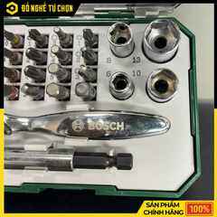 Bộ Vặn Vít Bosch 26 Món 2607017322 – Đa Năng – Kèm Cần Siết, Đầu Từ & Đầu Chuyển – Hàng Chính Hãng Có VAT