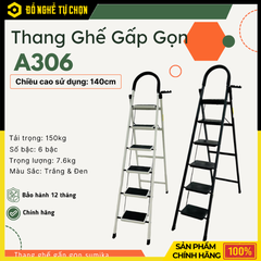 Thang Ghế Gia Đình 6 Bậc SUMIKA A306 Cao 140cm – An Toàn, Tiện Dụng Cho Mọi Nhà | Hàng Chính Hãng, Có VAT