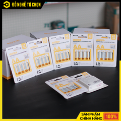 Pin Alkaline AA 1.5V Beston AA-LR6-4P – Pin Tiểu AA Dùng Cho Remote, Micro, Đồ Chơi – Hàng Chính Hãng Có VAT