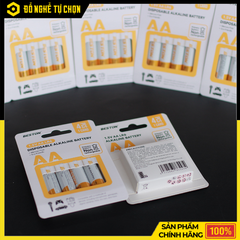 Pin Alkaline AA 1.5V Beston AA-LR6-4P – Pin Tiểu AA Dùng Cho Remote, Micro, Đồ Chơi – Hàng Chính Hãng Có VAT