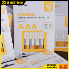 Pin Alkaline AAA 1.5V Beston LRO3 – Pin Tiểu AAA Dùng Cho Remote, Micro – Hàng Chính Hãng Có VAT