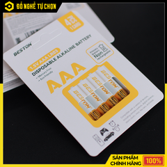 Pin Alkaline AAA 1.5V Beston LRO3 – Pin Tiểu AAA Dùng Cho Remote, Micro – Hàng Chính Hãng Có VAT