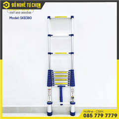Thang rút nhôm Sumika SKB380, đai xanh, chiều cao 3.8m