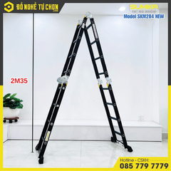 Thang nhôm gấp đa năng 4 đoạn - 16 bậc Sumika SKM204 NEW