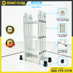 Thang Nhôm Gấp 4 Đoạn Sumika SKM203