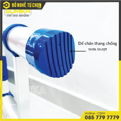 Thang rút nhôm Sumika SKB380, đai xanh, chiều cao 3.8m