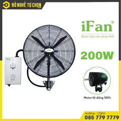 Quạt Công Nghiệp Treo Tường IFAN NB-65 PLUS 200W - Có bộ điều khiển