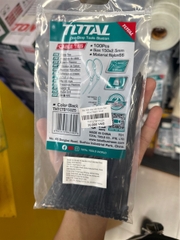 Bộ 100 Dây Rút Nhựa Đen Total THTCTB15025 150x2.5mm Cố Định Chắc Chắn Dễ Sử Dụng – Hàng Chính Hãng, Có VAT