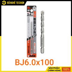 Mũi Khoan Bê Tông Chuôi Lục Giác UNIKA BJ6.0x100 – Khoan Nhanh, Bám Tường Tốt, Độ Bền Cao | Hàng Chính Hãng, Có VAT