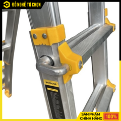 Thang Nhôm Rút Lồng 2.5m Boodoor BRL25 – Duỗi Thẳng 5m, Nhôm Dày 2.4mm, Tải Trọng 300Kg | Hàng Chính Hãng, Có VAT