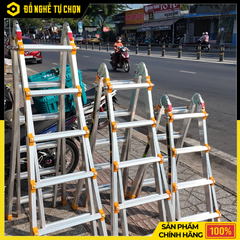 Thang Nhôm Rút Lồng 3m Boodoor BRL30 – Duỗi Thẳng 6m, Nhôm Dày 2.4mm, Tải Trọng 300Kg | Hàng Chính Hãng, Có VAT