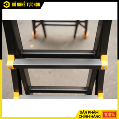 Thang Nhôm Rút Lồng Chữ A 3m Boodoor MS30 (Khóa Mỹ) – Duỗi Thẳng 6m, Nhôm Dày 2.6mm, Tải Trọng 150Kg | Hàng Chính Hãng, Có VAT