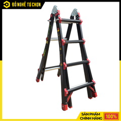 Thang Nhôm Rút Lồng Sơn Tĩnh Điện Boodoor BRLS20 – Gọn Nhẹ, Tải Trọng 300Kg, An Toàn Khi Làm Việc Trên Cao | Hàng Chính Hãng, Có VAT