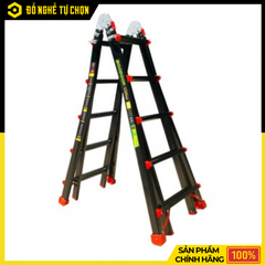 Thang Nhôm Rút Chữ A Đa Năng Boodoor BRLS25 Sơn Tĩnh Điện – Linh Hoạt, Chắc Chắn, An Toàn Khi Làm Việc Trên Cao | Hàng Chính Hãng, Có VAT