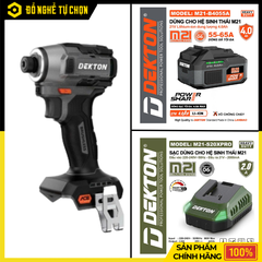 [THÂN] Máy Vặn Vít Dùng Pin 21V Dekton M21-CV250PROMAX – Lực Siết 250Nm, 4 Cấp Tốc Độ, Hiệu Suất Vượt Trội – Hàng Chính Hãng, Có VAT