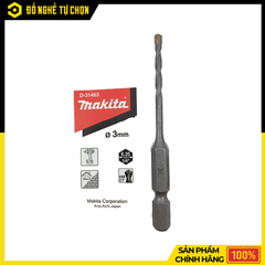 Mũi Khoan Bê Tông 3x80mm Makita D-31463 – Chuôi Lục Giác Bền Bỉ | Hàng Chính Hãng, Có VAT