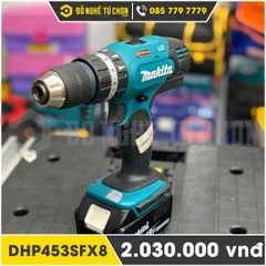 Máy Khoan Vặn Vít Dùng Pin Makita DHP453SFX8 / 18V 3.0Ah