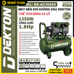 Máy Nén Khí 23L Dekton DK-AC3925 1.8HP Lên Hơi Nhanh | Hàng Chính Hãng, Có VAT