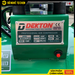 Máy Nén Khí Không Dầu DEKTON DK-AC3925PLUS – 23L, 1.8HP, Siêu Êm, Nạp Hơi Nhanh | Hàng Chính Hãng, Có VAT