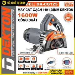 Máy Cắt Gạch 125mm Dekton DK-CG125 1600W Cắt Nghiêng 45° | Hàng Chính Hãng, Có VAT
