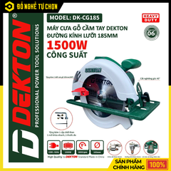 Máy Cưa Gỗ Dekton DK-CG185 – Công Suất 1500W, Lưỡi 185mm, Cắt Mạnh Mẽ Chính Xác | Hàng Chính Hãng, Có VAT