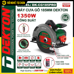 Máy Cưa Gỗ Dekton DK-CG185PRO – Công Suất Mạnh, Cắt Chính Xác, Bền Bỉ Theo Thời Gian, Hàng Chính Hãng, Có VAT