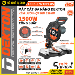 Máy Cắt Nhôm 210mm Dekton DK-CN210PLUS – 1500W, Cắt Góc 45° | Hàng Chính Hãng, Có VAT