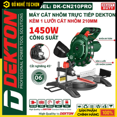 Máy Cắt Nhôm – Cắt Gỗ 210mm Dekton DK-CN210PRO | Hàng Chính Hãng, Có VAT