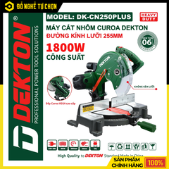 Máy Cắt Nhôm Dây Curoa Dekton 255mm 1800W DK-CN250PLUS – Cắt Nhôm Chuẩn Xác, Êm Mạnh | Hàng Chính Hãng, Có VAT