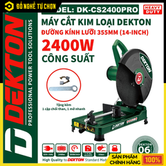 Máy Cắt Sắt 355mm Dekton DK-CS2400PRO – Gọn Nhẹ, Cắt Nhanh Chính Xác | Hàng Chính Hãng, Có VAT