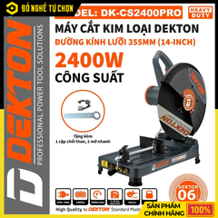 Máy Cắt Sắt 355mm Dekton DK-CS2400PRO – Gọn Nhẹ, Cắt Nhanh Chính Xác | Hàng Chính Hãng, Có VAT