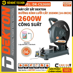 Máy Cắt Sắt 355mm Dekton DK-CS2600 – Cắt Nhanh, Mạnh Mẽ | Hàng Chính Hãng, Có VAT