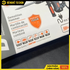 Máy Đục Bê Tông DEKTON DK-DH3502PRO 1500W – Có Giảm Rung – Lực Đập 18J – Tặng 2 Mũi – Hàng Chính Hãng Có VAT