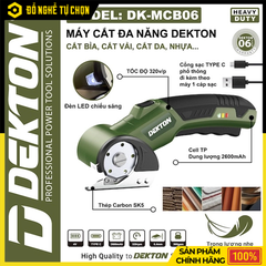 Máy Cắt Bìa Dekton DK-MCB06 - Olive – Pin 4V – Cắt Giấy, Da, Vải, Nhựa – Nhỏ Gọn, Tiện Lợi – Hàng Chính Hãng Có VAT