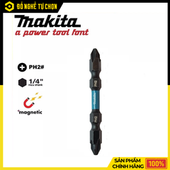 Bộ Mũi Vít 2 Đầu Impact Black PH2 65mm Makita 10 Cái Chống Trượt, Chịu Lực Tốt | Hàng Chính Hãng, Có VAT