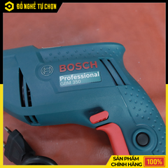 Máy Khoan Sắt Bosch GBM 350 – Công Suất 350W – Nhỏ Gọn, Mạnh Mẽ, Chính Xác Cao - Hàng Chính Hãng, Có VAT