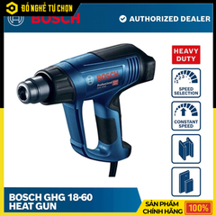 Máy Thổi Hơi Nóng Bosch GHG 18-60 – Công Suất 1800W – Nhiệt Độ 50–600°C – Lưu Lượng Khí 250–600 L/Phút – Hàng Chính Hãng Có VAT