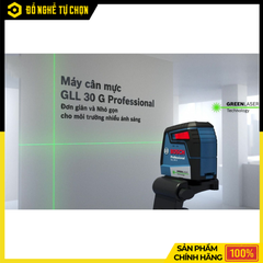 Máy Cân Mực Laser Bosch GLL 30 G Tia Xanh – Căn Chỉnh Chính Xác, Dễ Quan Sát | Hàng Chính Hãng, Có VAT