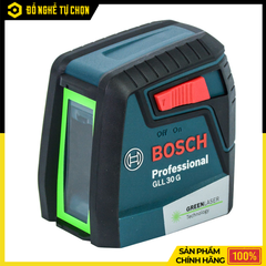 Máy Cân Mực Laser Bosch GLL 30 G Tia Xanh – Căn Chỉnh Chính Xác, Dễ Quan Sát | Hàng Chính Hãng, Có VAT