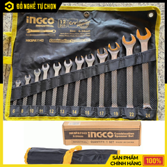 Bộ 12 Cờ Lê Vòng Miệng Ingco HKSPA1142 – Đa Dạng Kích Thước, Bền Bỉ Theo Thời Gian | Hàng Chính Hãng, Có VAT