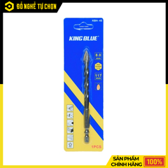 Mũi Khoan Đa Năng Lục Giác 4 Cạnh King Blue KBH4S-08x117 – Khoan Gạch, Kính, Tường Chính Xác, Bền Bỉ | Hàng Chính Hãng, Có VAT
